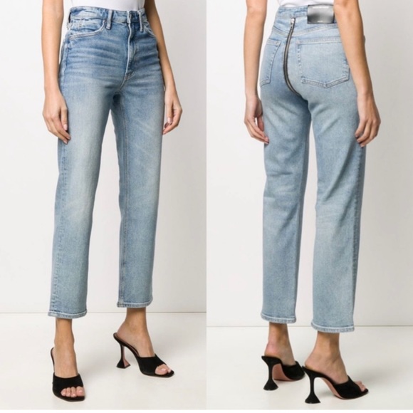 国内発/送関込【Alexander Wang】Slouchy fit jeans Alexander Wang Slouchy Twisted Mid Rise | forward | REVERSIBLE